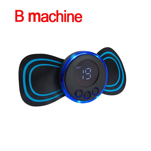 EMS Neck Massager Electric Muscle Stimulator Cervical Sticker Massage Patch Low Frequency Pulse Masajeador Pads Body Pain Relief